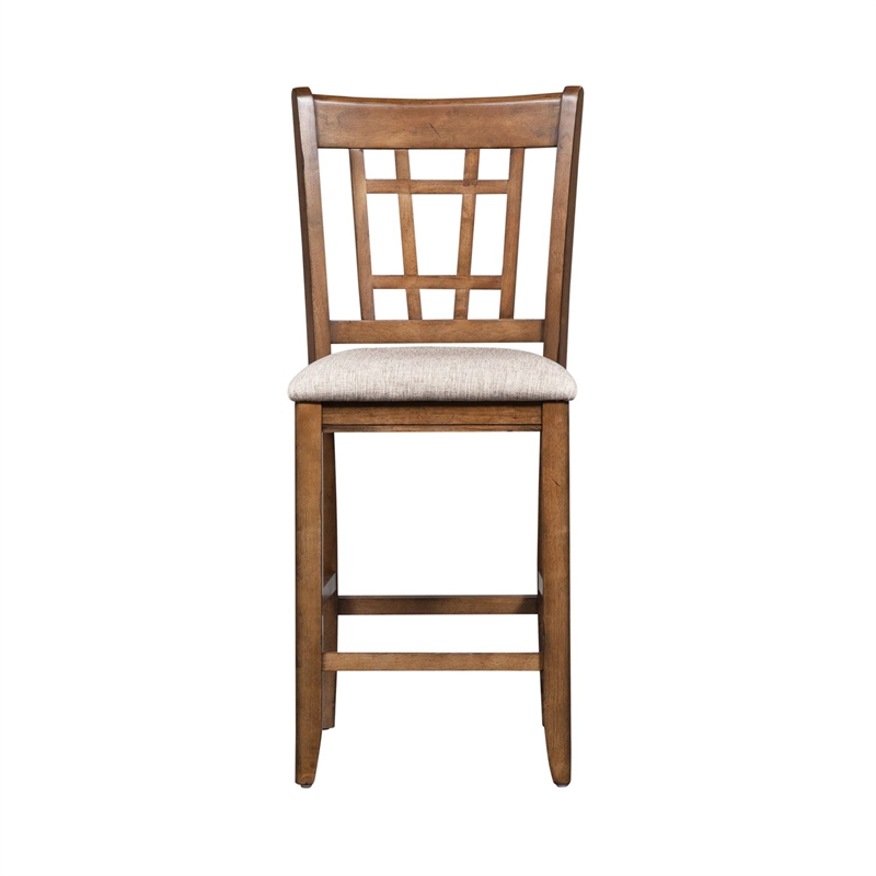Liberty Furniture Santa Rosa 5 Piece Pub Dining Room Set with Chairs - Brown Wood