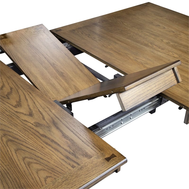 Liberty Furniture Santa Rosa 5 Piece Rectangular Table Dining Room Set with Chairs - Brown Wood