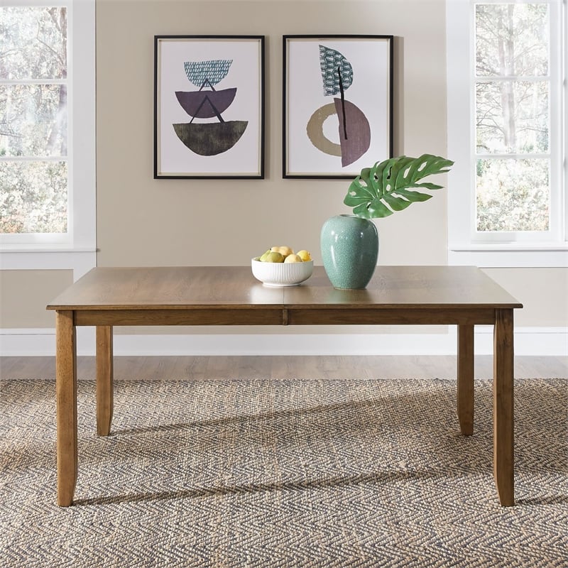 Liberty Furniture Santa Rosa 6 Piece Rectangular Table Dining Room Set with Chairs - Brown Wood