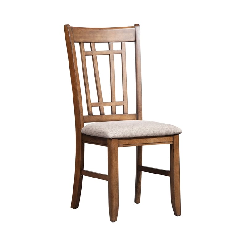 Liberty Furniture Santa Rosa 6 Piece Rectangular Table Dining Room Set with Chairs - Brown Wood