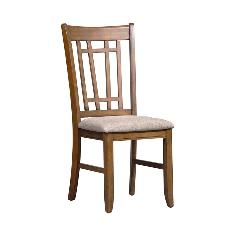 Liberty Furniture Santa Rosa 6 Piece Rectangular Table Dining Room Set with Chairs - Brown Wood