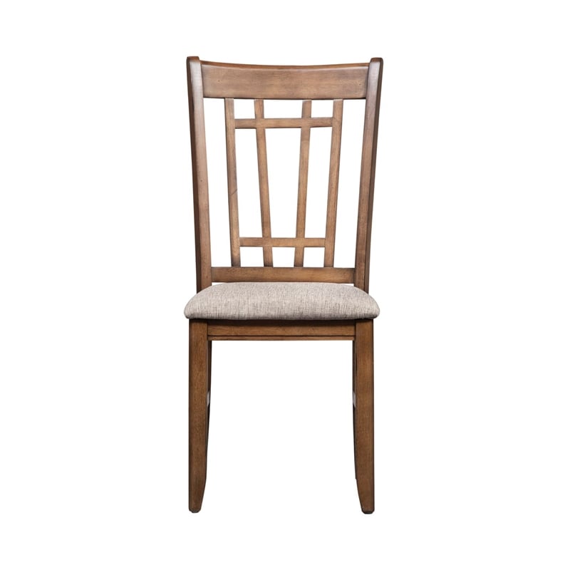 Liberty Furniture Santa Rosa 6 Piece Rectangular Table Dining Room Set with Chairs - Brown Wood