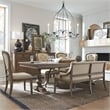 Liberty Furniture Americana Farmhouse Optional 6 Piece Trestle Table Dining Room Set with Chairs - Brown Wood