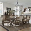 Liberty Furniture Americana Farmhouse Optional 7 Piece Trestle Table Dining Room Set with Chairs - Brown Wood
