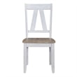 Liberty Furniture Lindsey Farm 6 Piece Trestle Table Dining Room Set with Chairs - White Wood