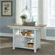 Liberty Furniture Lindsey Farm 7 Piece Gathering Table Dining Room Set with Chairs - White Wood