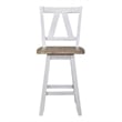 Liberty Furniture Lindsey Farm 7 Piece Gathering Table Dining Room Set with Chairs - White Wood