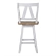 Liberty Furniture Lindsey Farm 7 Piece Gathering Table Dining Room Set with Chairs - White Wood