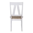 Liberty Furniture Lindsey Farm 7 Piece Trestle Table Dining Room Set with Chairs - White Wood