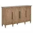 Liberty Furniture Pavilion 4 Door Accent Cabinet Home Storage - Brown Oak Wood