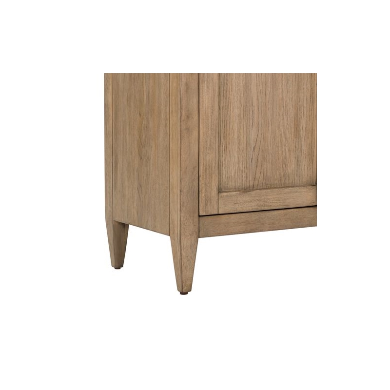 Liberty Furniture Pavilion 4 Door Accent Cabinet Home Storage - Brown Oak Wood
