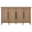 Liberty Furniture Pavilion 4 Door Accent Cabinet Home Storage - Brown Oak Wood
