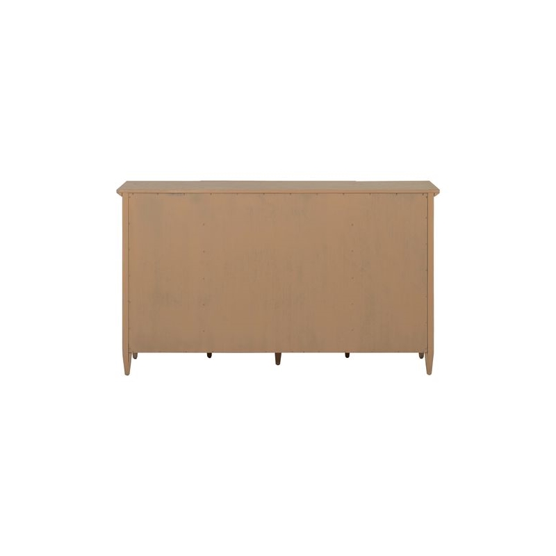 Liberty Furniture Pavilion 4 Door Accent Cabinet Home Storage - Brown Oak Wood
