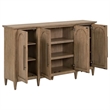 Liberty Furniture Pavilion 4 Door Accent Cabinet Home Storage - Brown Oak Wood
