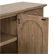 Liberty Furniture Pavilion 4 Door Accent Cabinet Home Storage - Brown Oak Wood