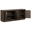 Liberty Furniture Aspen Sky Living Room 78 Inch TV Console - Brown Oak Wood