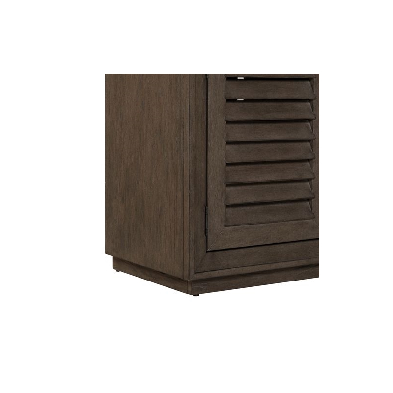 Liberty Furniture Aspen Sky Living Room 78 Inch TV Console - Brown Oak Wood