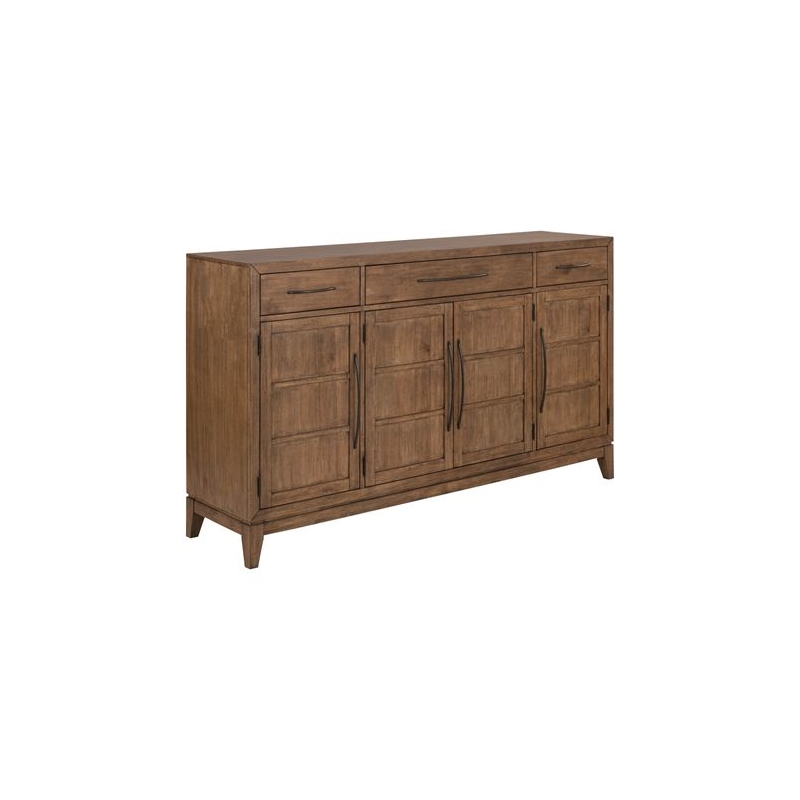 Liberty Furniture Shaker Lakes Dining Room Buffet Cabinet - Brown Maple Wood