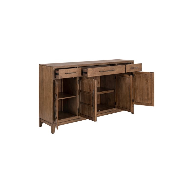Liberty Furniture Shaker Lakes Dining Room Buffet Cabinet - Brown Maple Wood