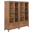 Liberty Furniture Shaker Lakes 2 Piece Bunching Cabinets Display Set Brown Wood