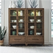 Liberty Furniture Shaker Lakes 2 Piece Bunching Cabinets Display Set Brown Wood