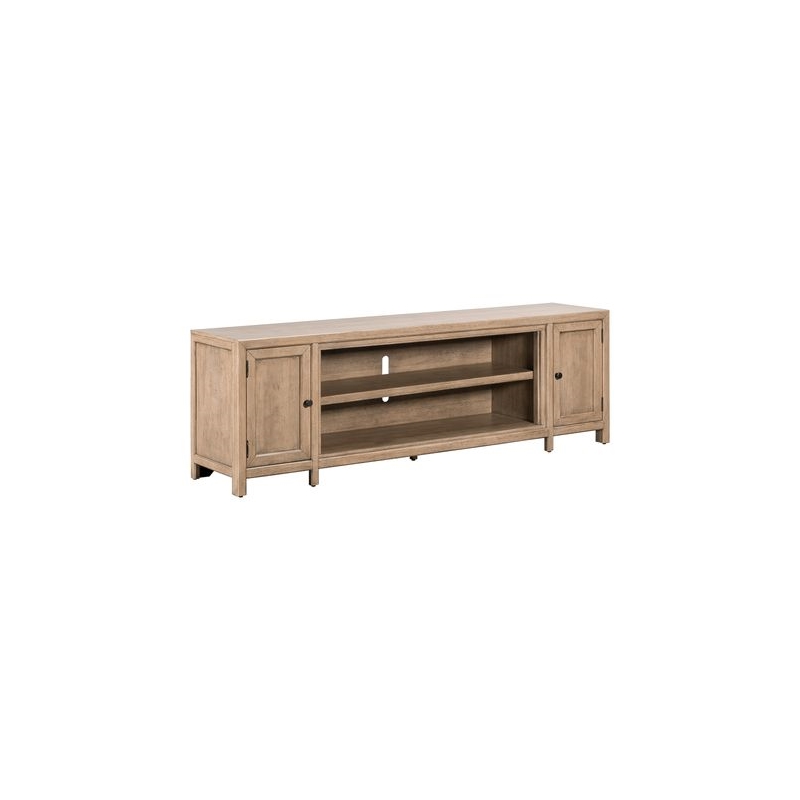 Liberty Furniture Proximity Place Living Room 82 Inch TV Console - Beige Wood