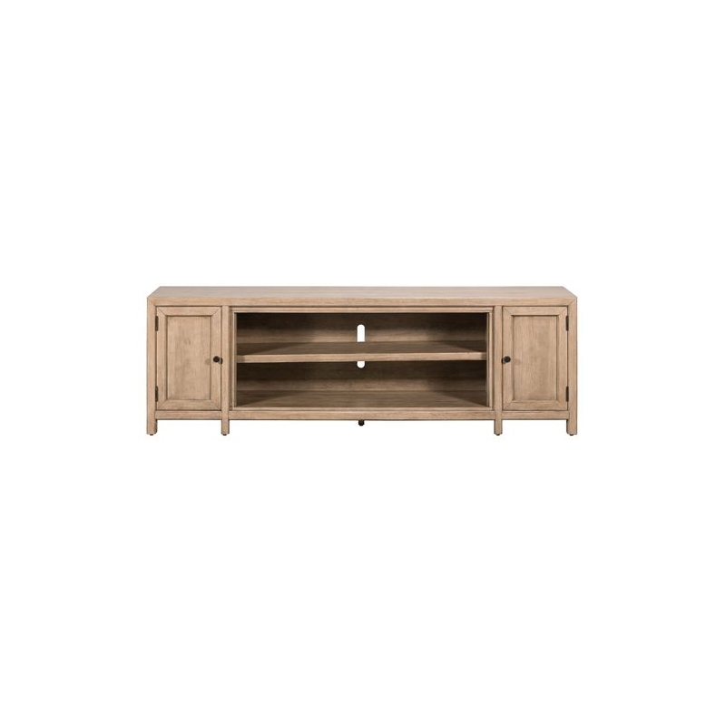 Liberty Furniture Proximity Place Living Room 82 Inch TV Console - Beige Wood