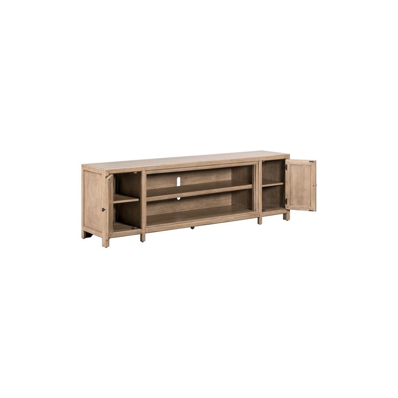 Liberty Furniture Proximity Place Living Room 82 Inch TV Console - Beige Wood