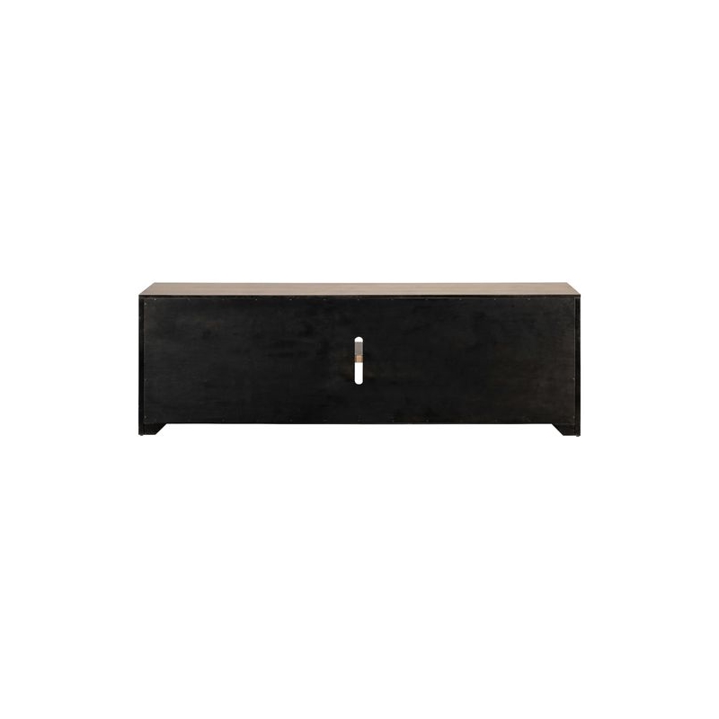 Liberty Furniture Proximity Place Living Room 82 Inch Fireplace TV Console - Brown Wood