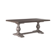 Liberty Furniture River Place Dining Room Trestle Table with Leaf - Brown Wood