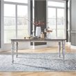 Liberty Furniture Ocean Isle Dining Room Rectangular Leg Table with Leaf - White