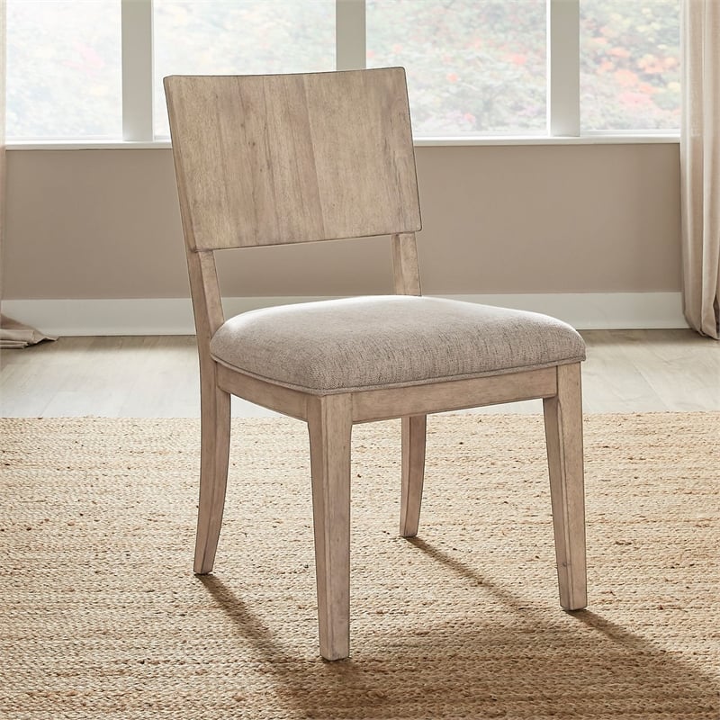 Liberty Furniture Proximity Place Panel Back Side Dining Room Chair Brown Birch