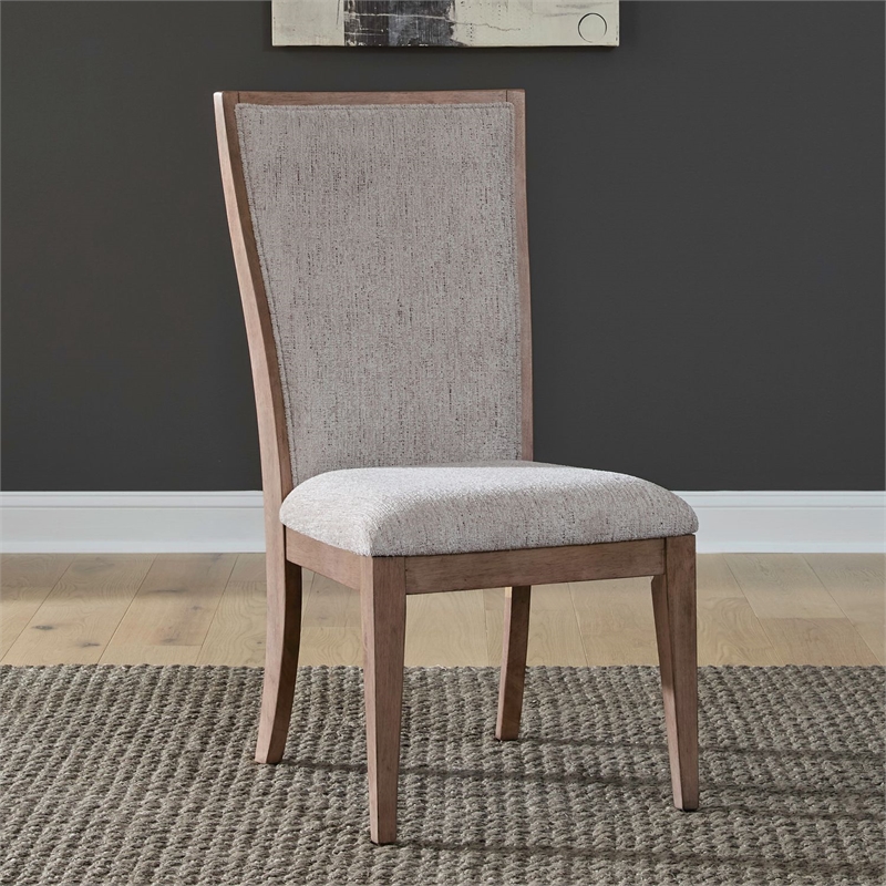 Liberty Furniture Haven Hills Upholstered Side Dining Room Chair - Brown Birch