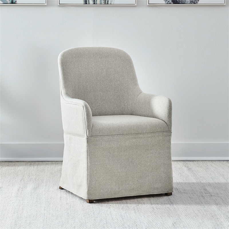 Liberty Furniture Shaker Lakes Upholstered Arm Dining Room Chair - Brown Maple