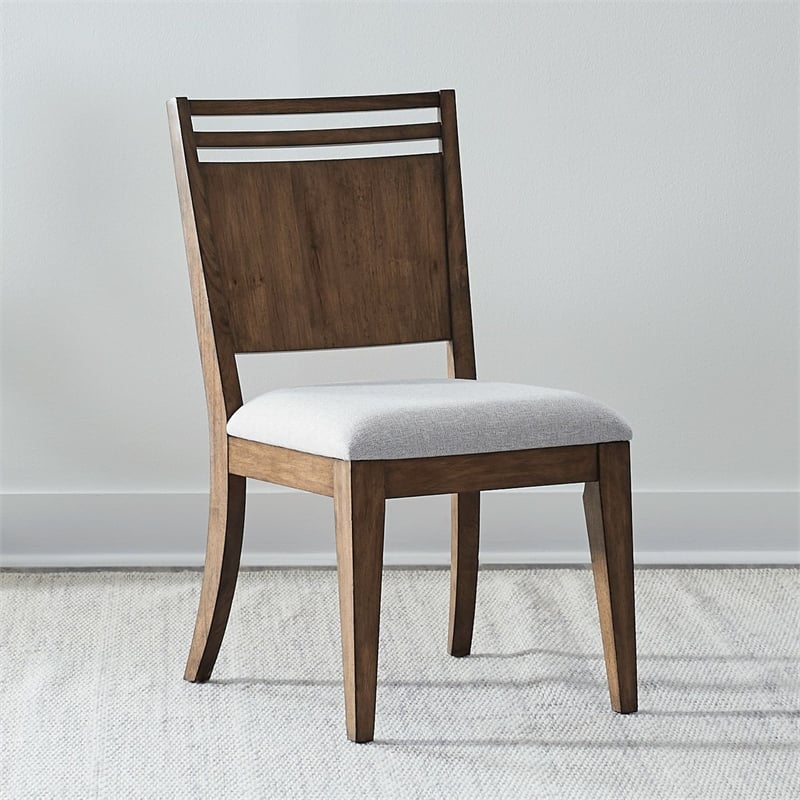Liberty Furniture Shaker Lakes Panel Back Side Dining Room Chair - Brown Maple