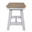 Liberty Furniture Lindsey Farm Backless Dining Room Bench - White & Tan Wood