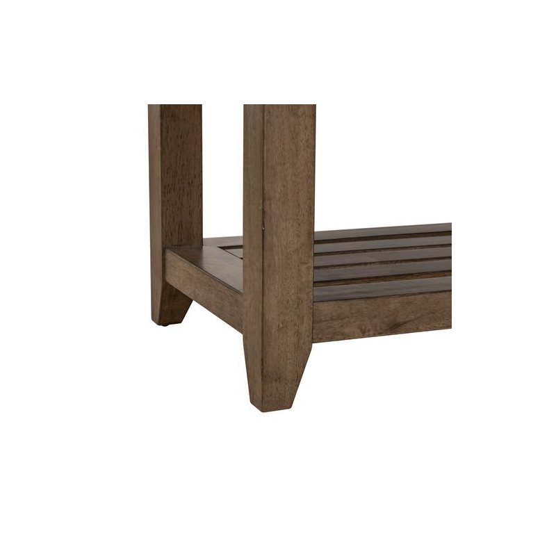 Liberty Furniture Shaker Lakes Upholstered Dining Room Bench - Brown & Taupe