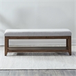 Liberty Furniture Shaker Lakes Upholstered Dining Room Bench - Brown & Taupe