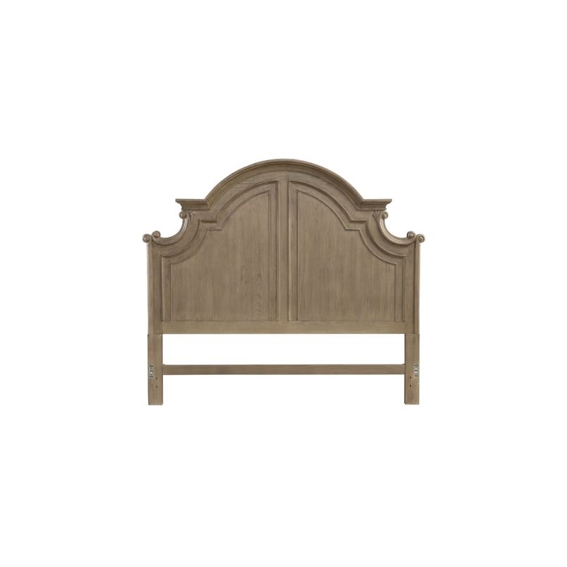 Liberty Furniture Magnolia Manor California King Panel Bed Frame Brown Oak Wood