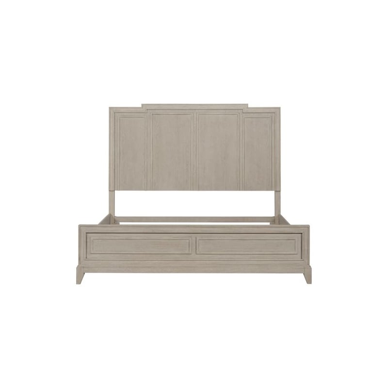 Liberty Furniture New Haven Bedroom King Panel Bed Frame - White Oak Wood