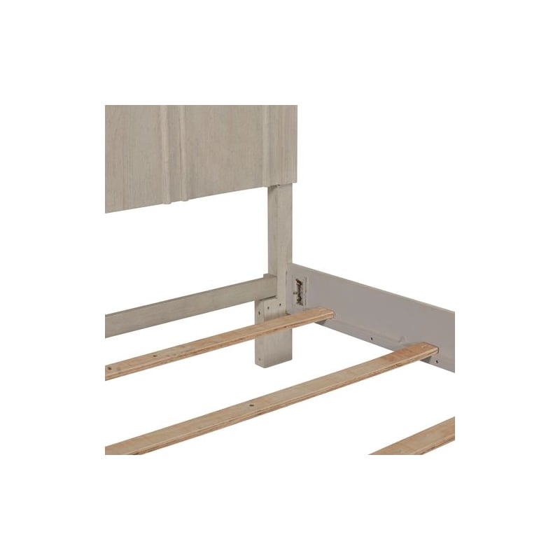 Liberty Furniture New Haven Bedroom Queen Panel Bed Frame - White Oak Wood