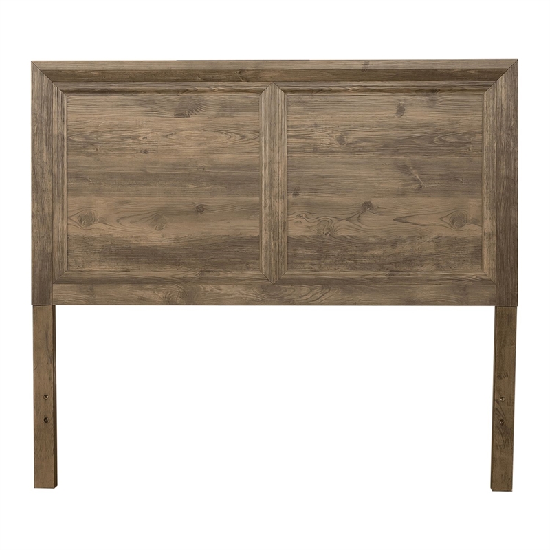 Liberty Furniture Ridgecrest Bedroom King Panel Bed Headboard - Brown Oak Wood
