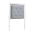 Liberty Furniture Reflections Twin Upholstered Panel Headboard LED Lights White