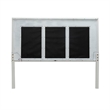 Liberty Furniture Reflections King Upholstered Panel Headboard LED Lights White