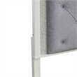 Liberty Furniture Reflections King Upholstered Panel Headboard LED Lights White