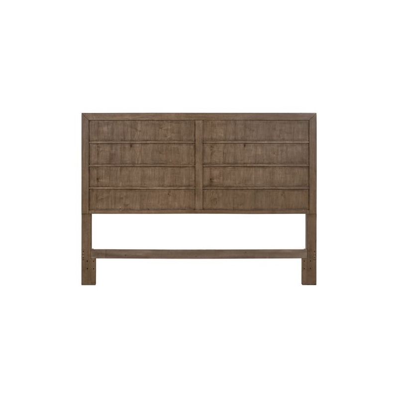 Liberty Furniture Shaker Lakes Queen Panel Bed Headboard - Brown Maple Wood