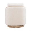 Liberty Furniture Nora Upholstered Swivel Accent Chair - Light Brown Trim