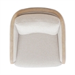 Liberty Furniture Nora Upholstered Swivel Accent Chair - Light Brown Trim