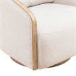 Liberty Furniture Nora Upholstered Swivel Accent Chair - Light Brown Trim