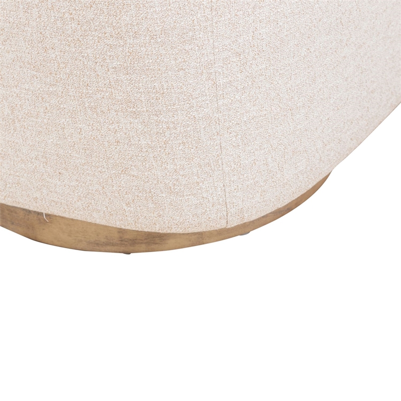 Liberty Furniture Nora Upholstered Swivel Accent Chair - Light Brown Trim